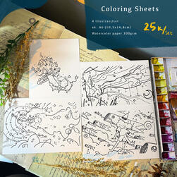 coloring sheets 未来で会いましょう ~ Mirai de Ai Mashou ~ serie